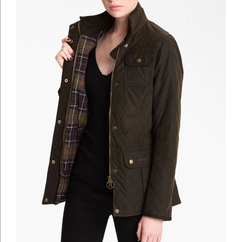 Barbour quilted utility jacket